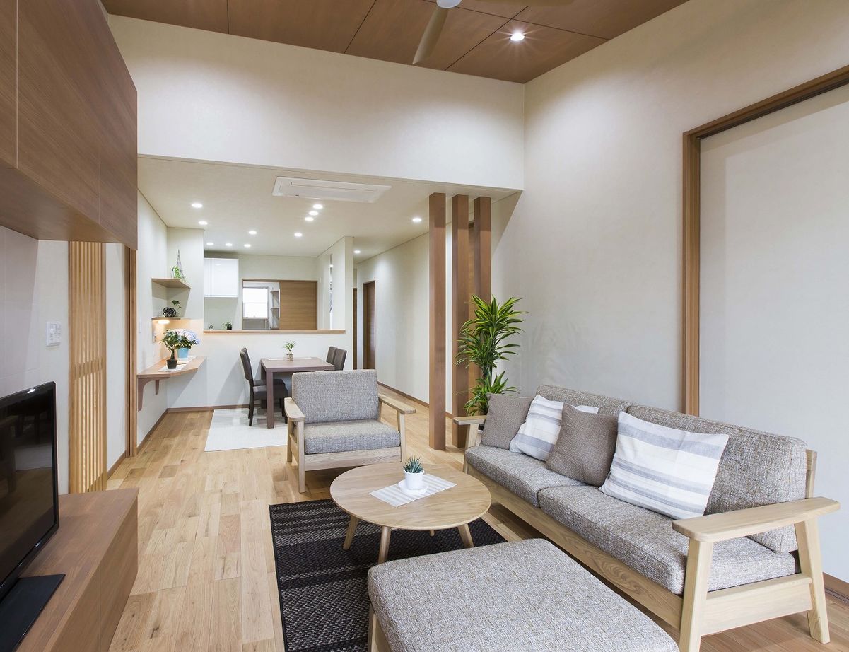 こころ建築設計 【平屋/間取り有/モダンスタイル】多彩な使い方ができる土間収納を設けた平屋の住まいの建築実例画像2