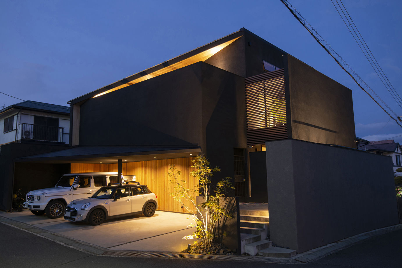 ビーライフ 一級建築士事務所 【奈良県/4000万円～】斬新で快適なラグジュアリー＆ホテルライクな間取設計 高級で豊かな時間を過ごす豪邸の建築実例画像2