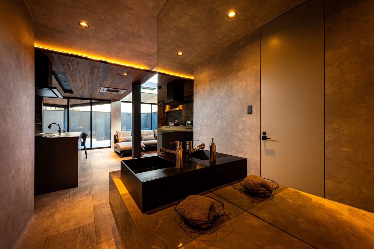 ビーライフ 一級建築士事務所 【奈良県/3000万円台/ホテルライク/高級】間接照明がオシャレな豪邸 大胆な空間と間取り設計で夢をカタチにの建築実例画像8