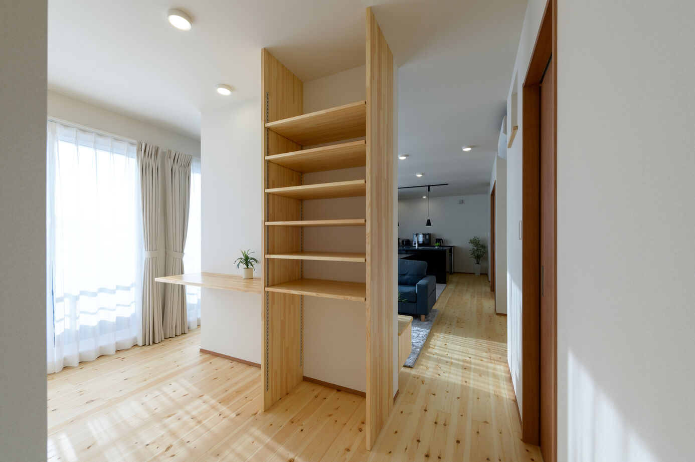 湯本工務店 【二世帯住宅/2LDK+3LDK/52.35坪/4000万円台】ふたつの暮らしが豊かに広がる家の建築実例画像7