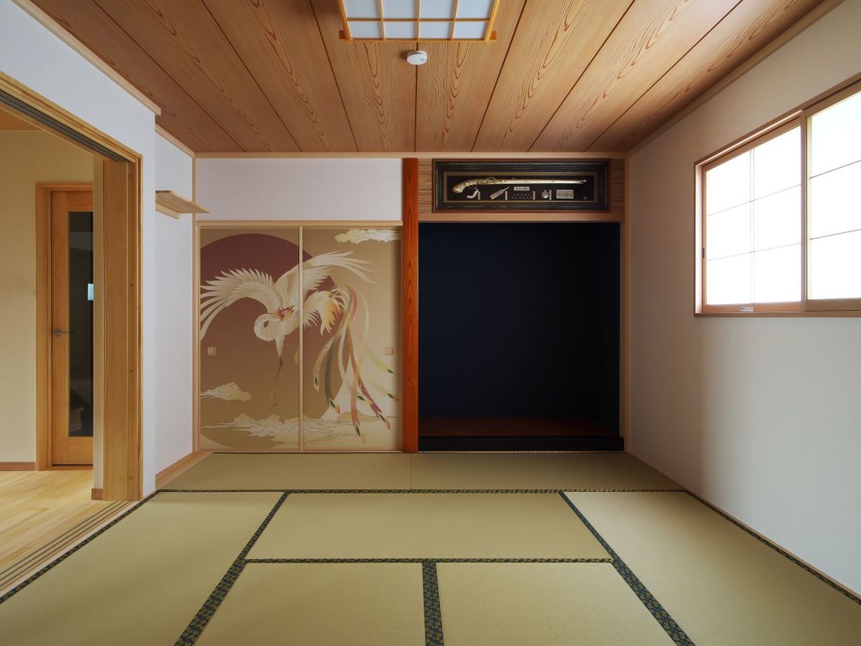 沖田工務店 【寝屋川市｜間取り】高気密・高断熱の長期優良住宅を純和風の佇まいで実現。贅を尽くした造作もたっぷりの建築実例画像2