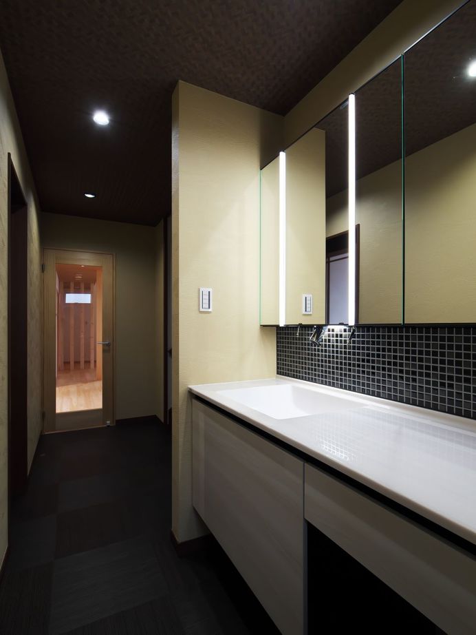 沖田工務店 【寝屋川市｜間取り】高気密・高断熱の長期優良住宅を純和風の佇まいで実現。贅を尽くした造作もたっぷりの建築実例画像5