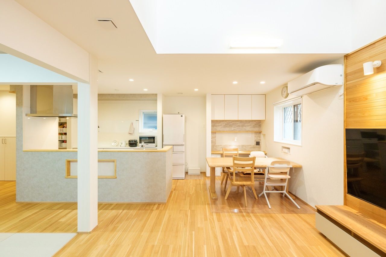 山崎建設 【習志野市/2000万円台/間取り図有り】リビングの吹抜けが開放的なジャパンディスタイルの住まいの建築実例画像3