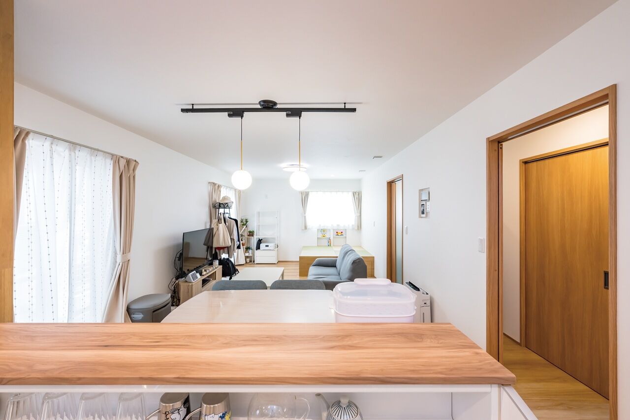 山崎建設 【3000万円台/間取り図有り】子育て世帯が快適に暮らせる工夫が詰まったナチュラルテイストの家の建築実例画像5