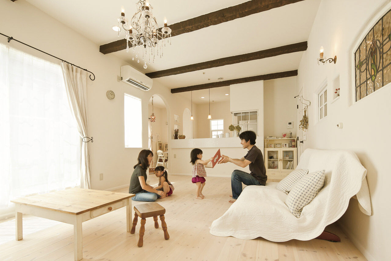 フラワーホーム 【1530万円/自然素材/24.8坪狭小地/タイルキッチン】無垢床も塗り壁も！憧れのナチュラルハウスが予算内の建築実例画像2