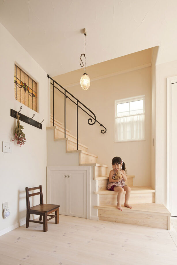 フラワーホーム 【1530万円/自然素材/24.8坪狭小地/タイルキッチン】無垢床も塗り壁も！憧れのナチュラルハウスが予算内の建築実例画像6