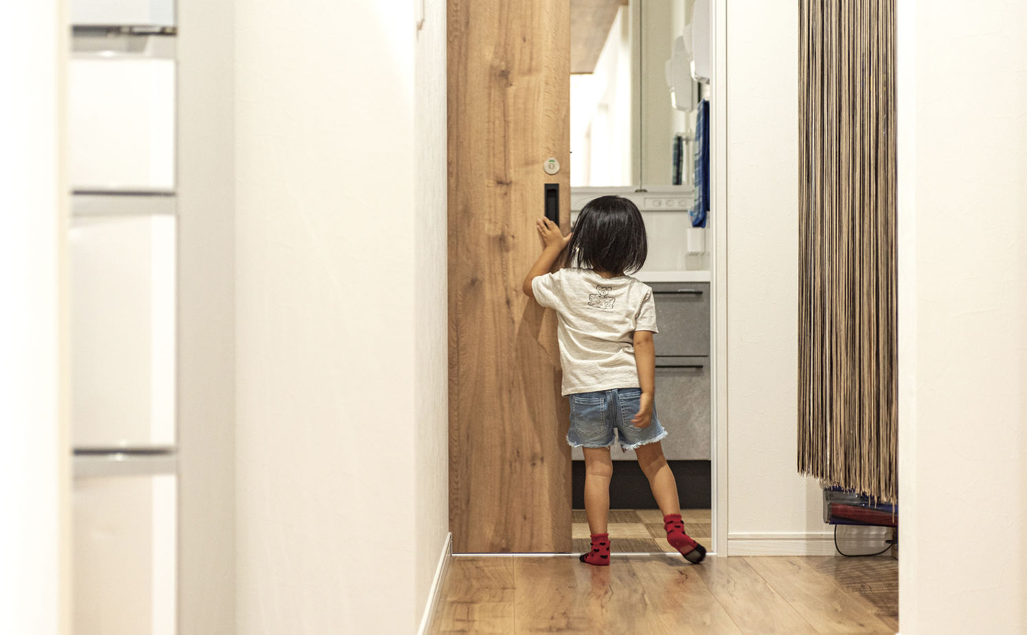 昭和建設 平屋でもリビングは天井高4.4ｍの開放感。パパのトレーニングや家事ラクにも配慮した、アイデア満載の家の建築実例画像9