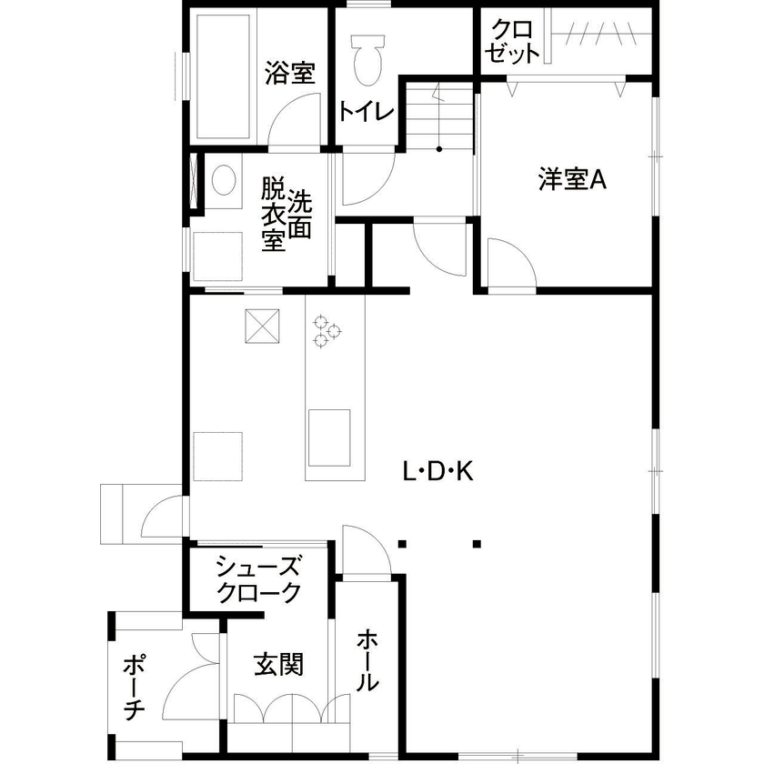 昭和建設 【2300万円台で建てた家／間取り図有】5LDKで叶えた＋αの居室は子どもの遊び場に。将来、親との同居も◎の間取り図（5K以上）1階