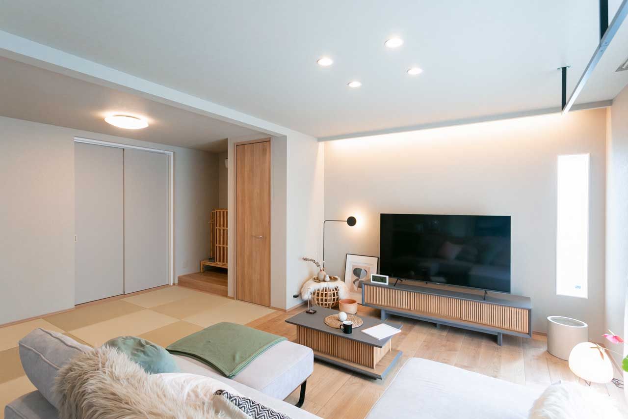 昭和建設 【2000万円台前半/平屋/間取り図有】ジャパンディデザインと無駄のない回遊動線を低コストで叶えた家の建築実例画像2