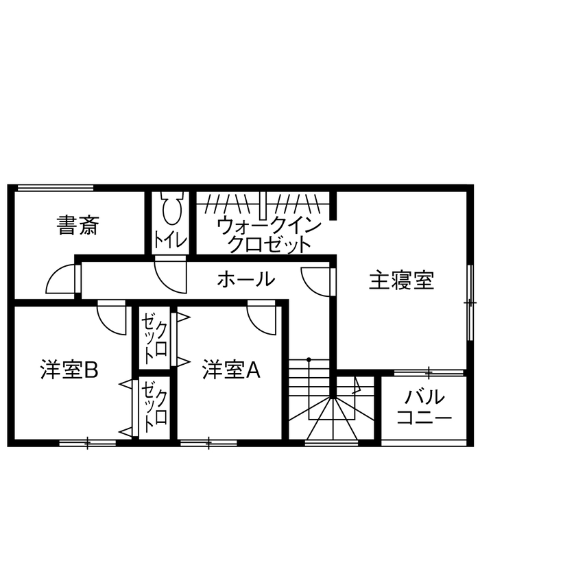 昭和建設 【間取り図有】家事のひと手間を減らせる水まわりのアイデアが光る。美しく、快適に、楽しく暮らす家の間取り図（4LDK）2階