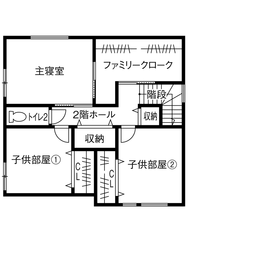 昭和建設 【2800万円台で建てた家／間取り図有】生活感を見せずに美しく暮らす、ホテルライクな住空間の間取り図null2階
