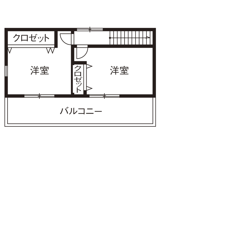 三和木 【平屋風×和瓦の大屋根×土間の趣味室|間取り有】30代夫婦がこだわった、居心地のいい和モダン（半田市）の間取り図（4LDK+ホビールーム）2階