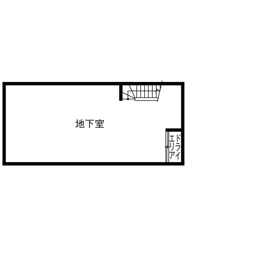 僕らの家 【6000万円～6499万円／地下室／ビルトインガレージ／間取り】7人家族の遊び心がたっぷり詰まった住まいの間取り図（3LDK）地階