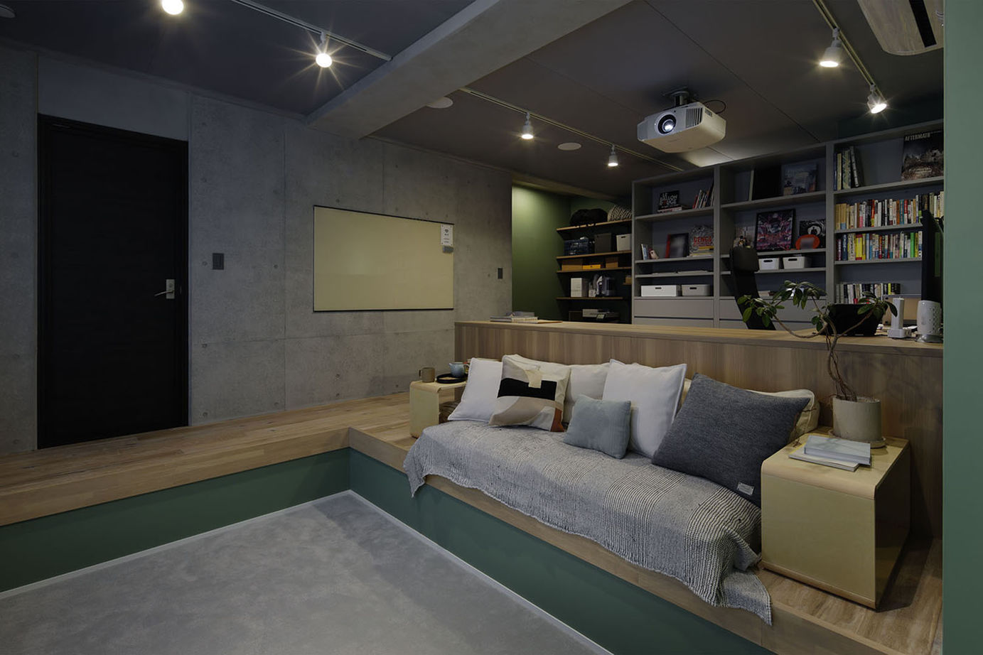 僕らの家 【6000万円～6499万円／地下室／2階リビング／間取り】緑を楽しむ開放的なLDKとホームシアターを楽しむ家の建築実例画像13