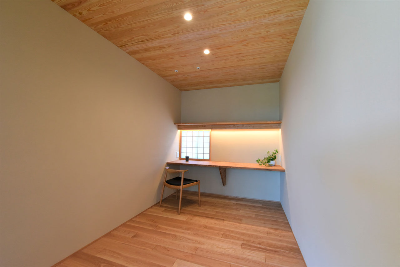 ウェールホーム 【34坪×平屋×和モダン×造作たっぷり】リビングの大窓で自然と溶け合う平屋。無垢に包まれ抜群の心地よさの建築実例画像6