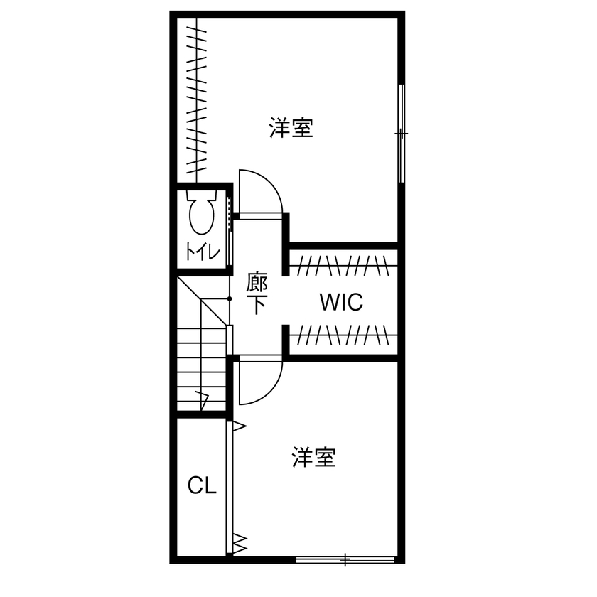 アトリエツバキ 一級建築士事務所 【1000万円台/狭小/間取り図】間口の狭い20.7坪の細長敷地に建つ音楽教室のある3階建ての間取り図（3LDK）3階