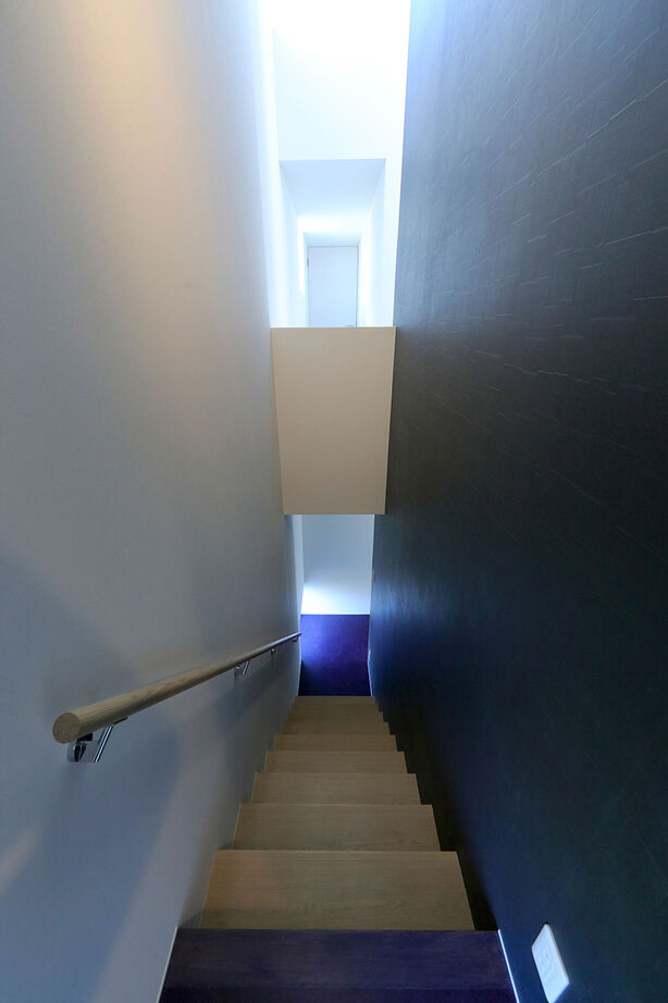 エアコーポレーション 【間取り図有｜2500万円台｜3LDK｜建築家と建てる｜狭小変形土地｜インナーガレージ】三角地の家の建築実例画像10