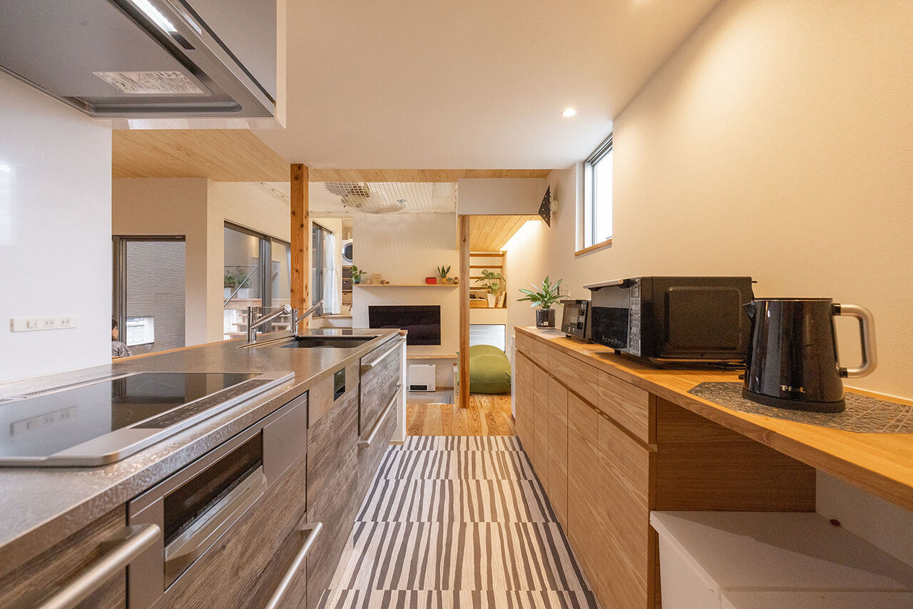 エアコーポレーション 【間取り図有｜3000万円台｜3LDK｜建築家と建てる｜浸水対策｜9層フロア構造】家・あそび場の建築実例画像4