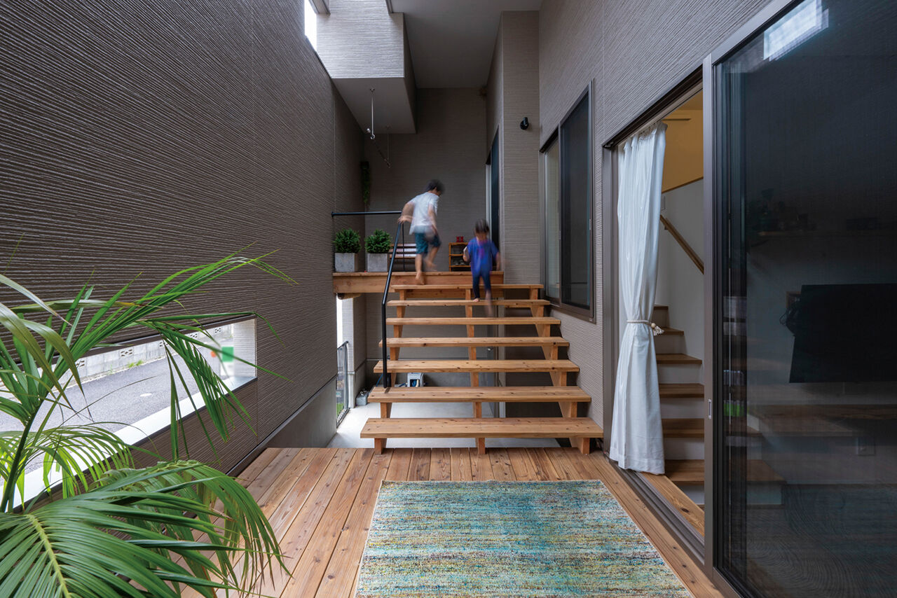 エアコーポレーション 【間取り図有｜3000万円台｜3LDK｜建築家と建てる｜浸水対策｜9層フロア構造】家・あそび場の建築実例画像7