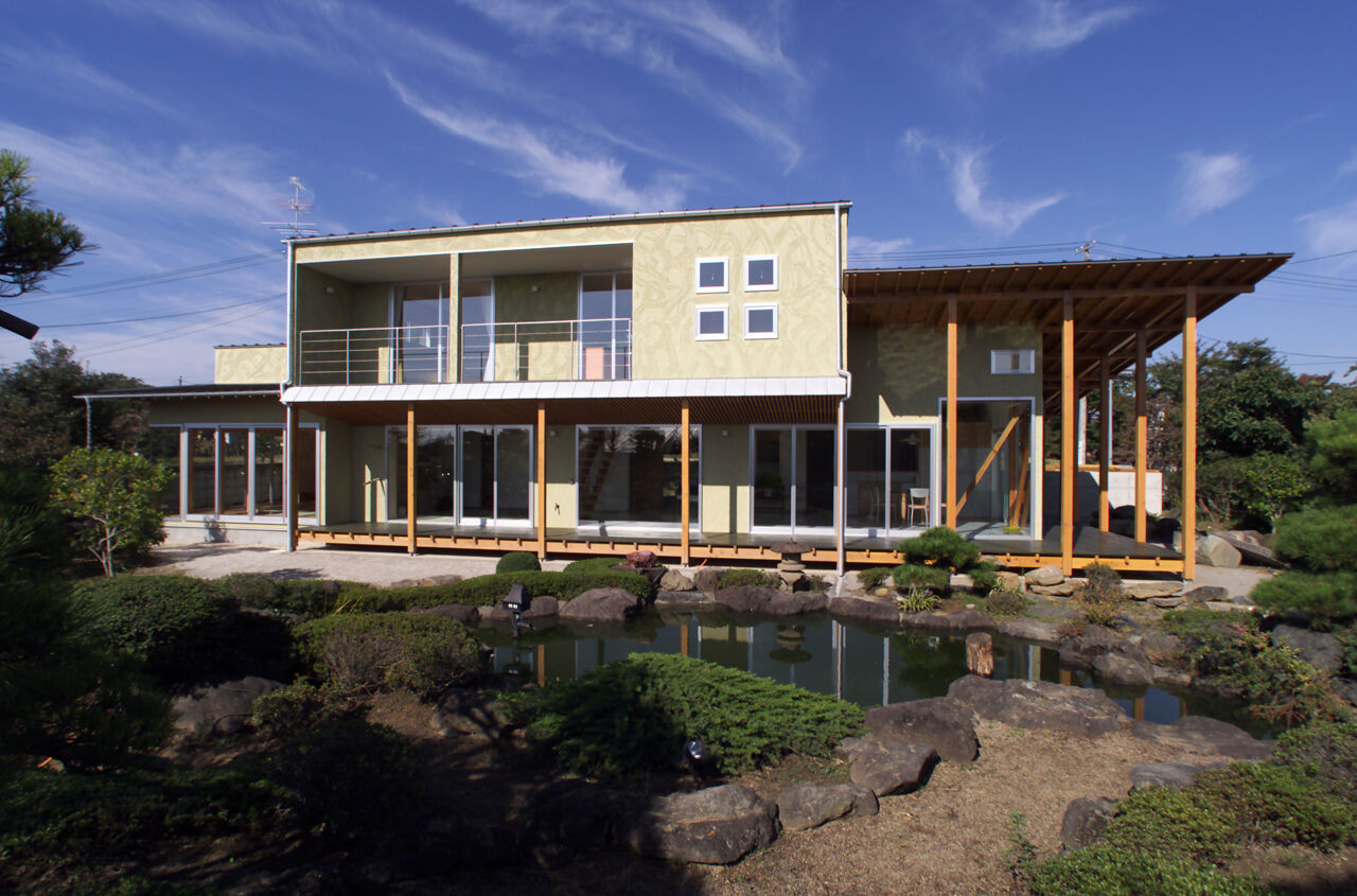 エアコーポレーション 【間取り図有｜4000万円台｜5LDK｜建築家と建てる｜和モダン】庭園を受け継いでいく、美しい水天宮の家の建築実例画像2