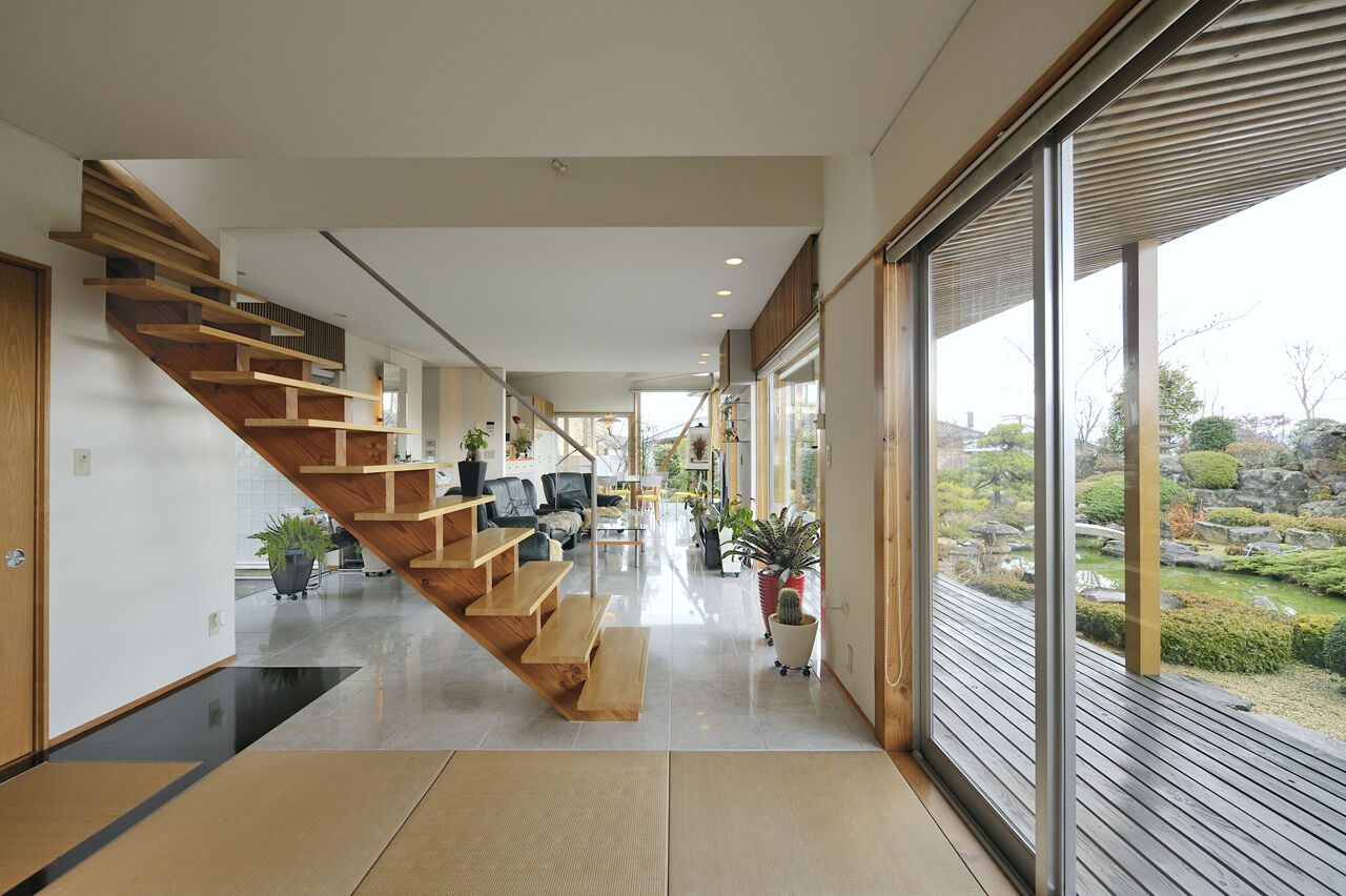 エアコーポレーション 【間取り図有｜4000万円台｜5LDK｜建築家と建てる｜和モダン】庭園を受け継いでいく、美しい水天宮の家の建築実例画像5