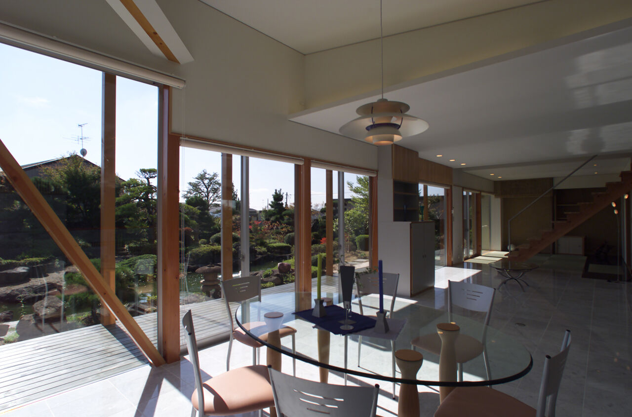 エアコーポレーション 【間取り図有｜4000万円台｜5LDK｜建築家と建てる｜和モダン】庭園を受け継いでいく、美しい水天宮の家の建築実例画像7