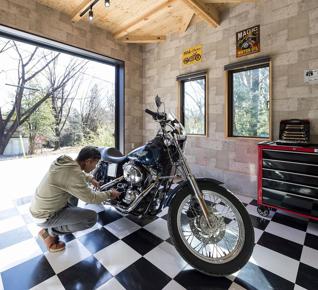 BinO太田 中村住宅工業 【COVACO #薪ストーブ #ガレージ #ウッドデッキ】木の温もりに包まれたログハウス風平屋の建築実例画像6