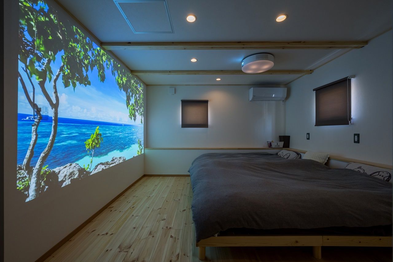 BinO太田 中村住宅工業 【WAVE #アメリカンスタイル #ヤシの木 #シアタールーム】ヤシの木が似合う遊びゴコロのある家の建築実例画像7