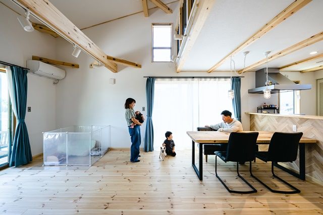 BinO太田 中村住宅工業 【LOAFER #タイル #造作棚 #ウッドデッキ】家族にも仕事にも愛情たっぷり ウイスキーを嗜む家の建築実例画像2