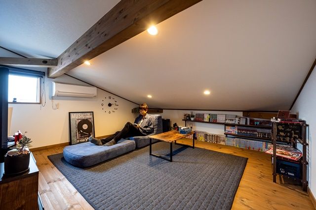 BinO太田 中村住宅工業 【LOAFER #造作洗面 #吹抜け ＃ウッドデッキ】大人の秘密基地 スコッチを味わう至福の家の建築実例画像6