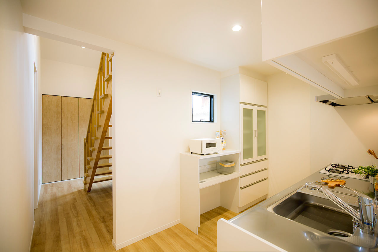 サンエルホーム 【松山市／3LDK】傾斜天井を生かした開放的な平屋風の家。1階で暮らしが完結する暮らしやすさの建築実例画像5