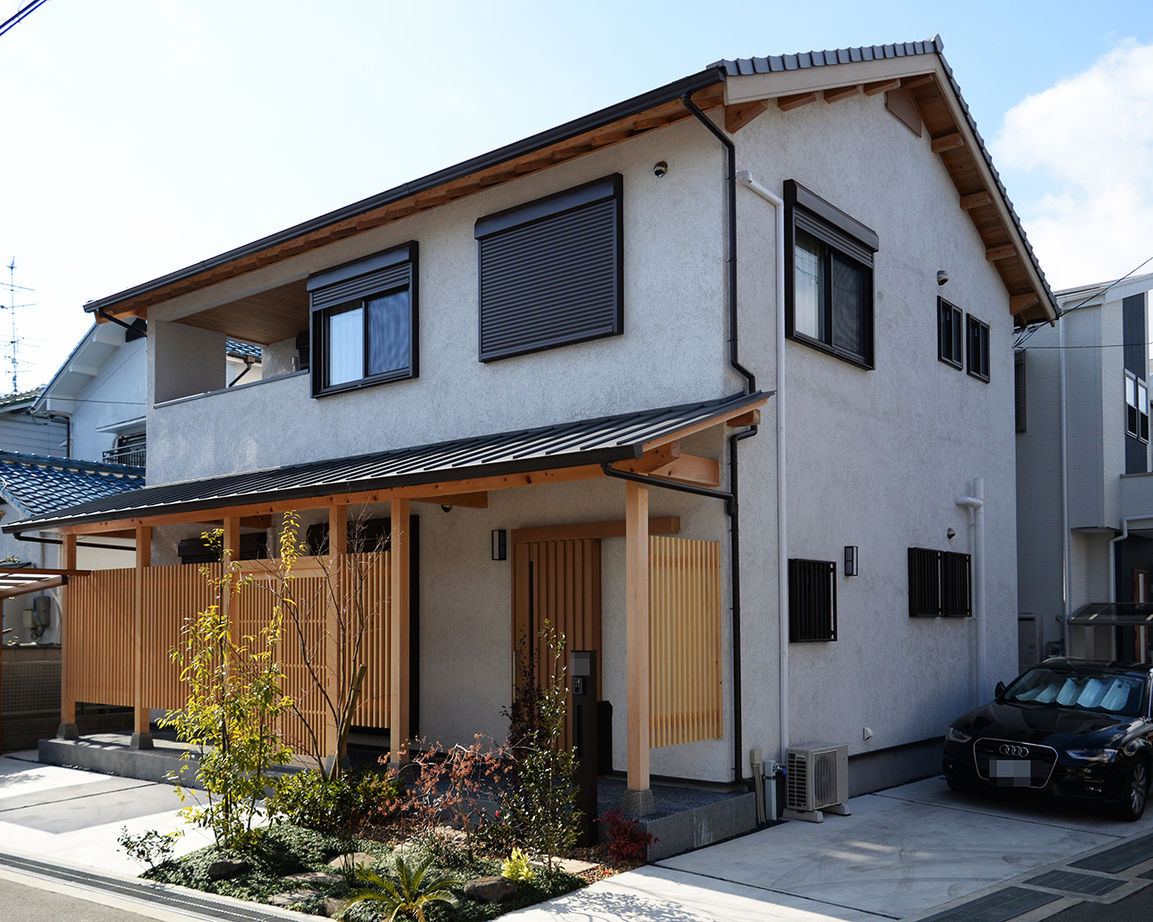 川口建設 【2000万円台/大阪府/木の家/和モダン/間取り】家族が集まる工夫満載リビング。産直材と手仕事の温もりの家の建築実例画像1