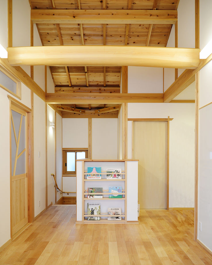 川口建設 【2000万円台/大阪府/木の家/和モダン/間取り】家族が集まる工夫満載リビング。産直材と手仕事の温もりの家の建築実例画像6