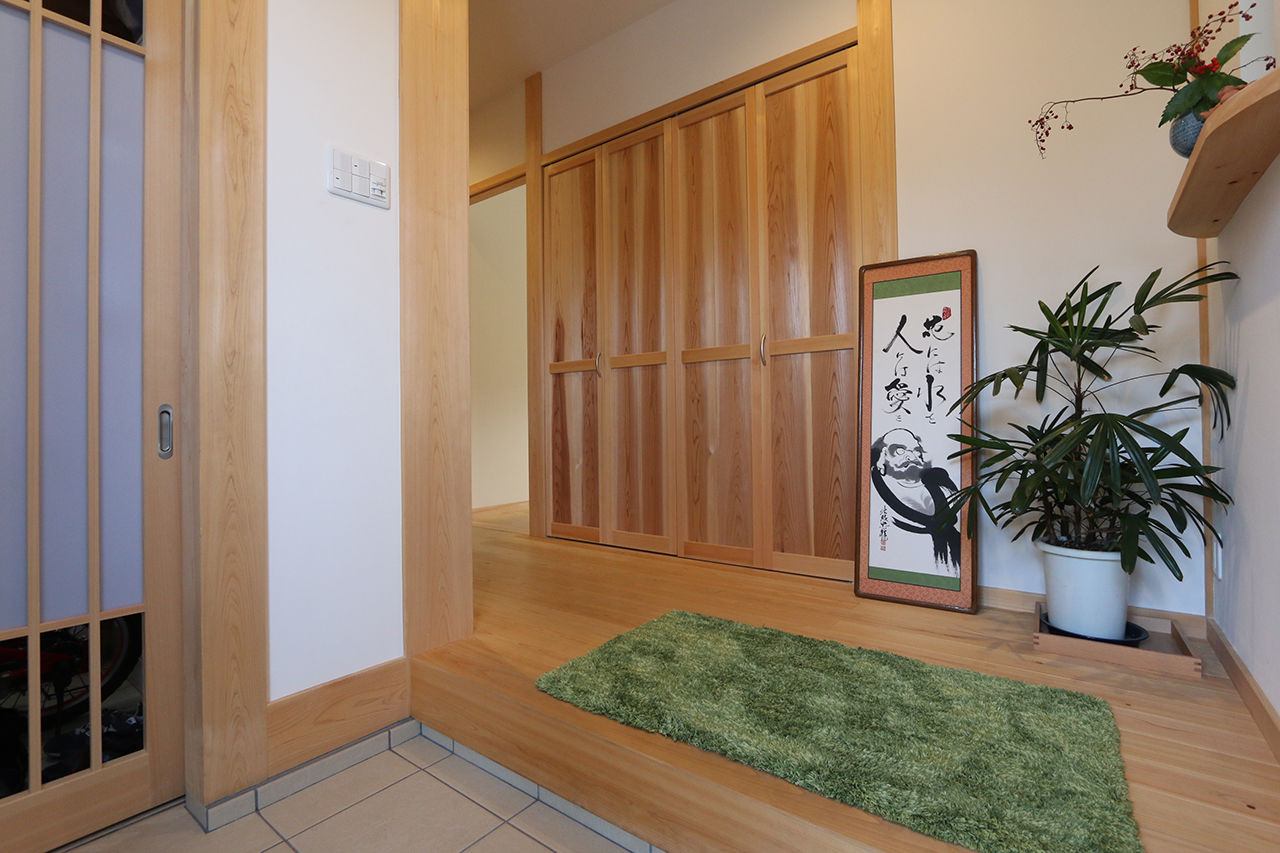 川口建設 【2000万円台/大阪府/木の家/変形地/間取り】斜面地に建てた頑丈な木造住宅。眺めを楽しみ、デッキでBBQもの建築実例画像8