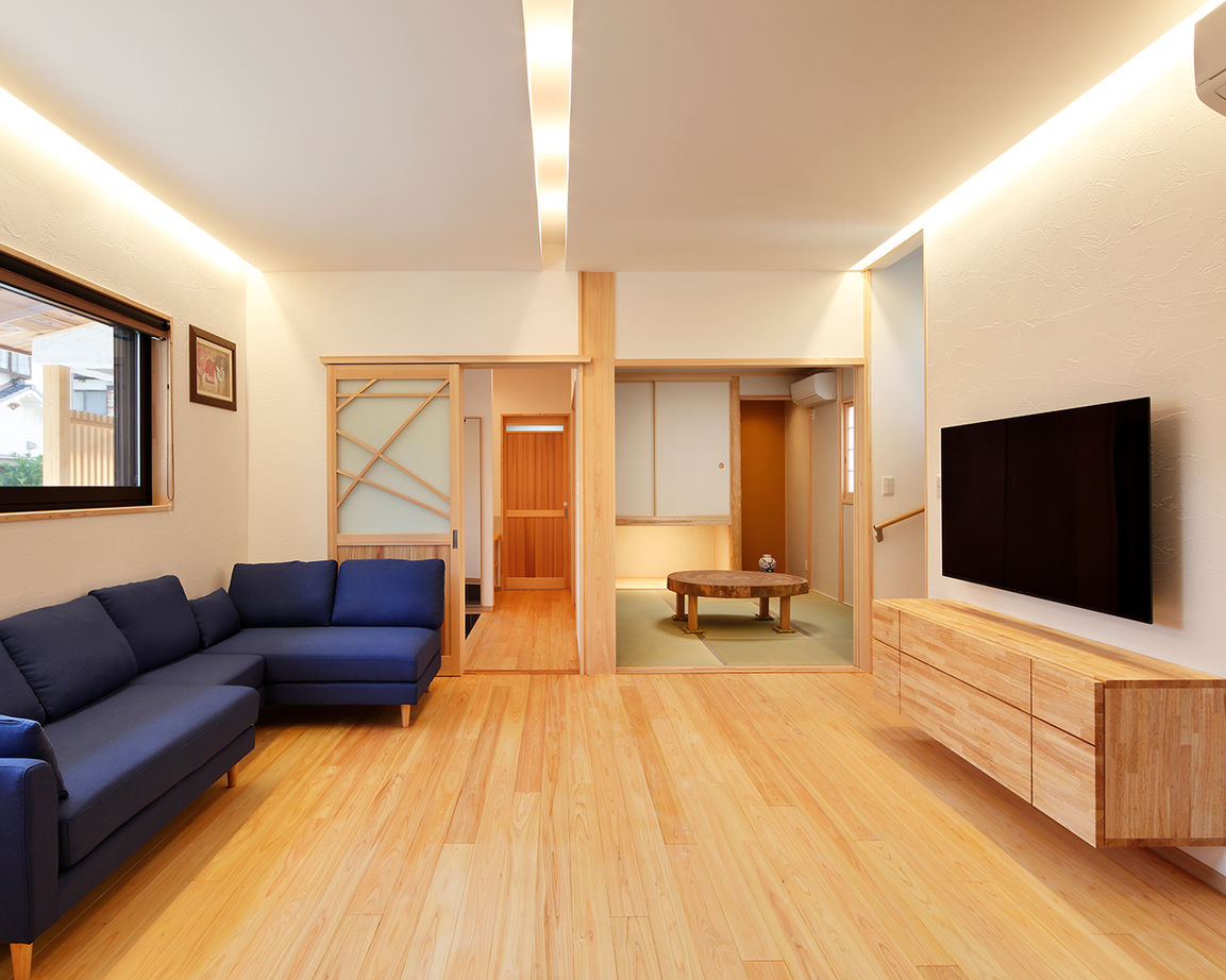 川口建設 【2000万円台/大阪府/木の家/ナチュラル/30坪台/間取り図】自然素材のデザイン住宅。子育て家族の快適な家の建築実例画像3