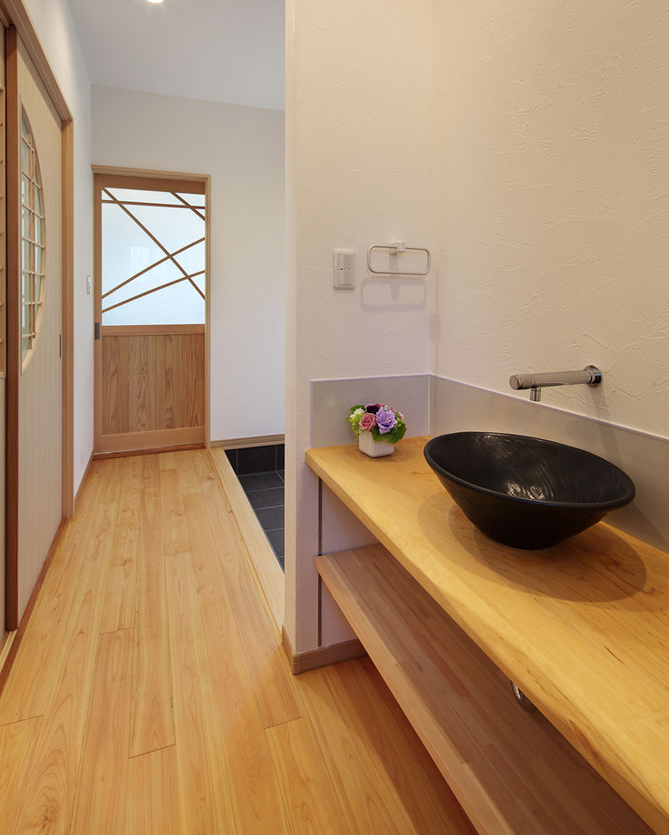 川口建設 【2000万円台/大阪府/木の家/ナチュラル/30坪台/間取り図】自然素材のデザイン住宅。子育て家族の快適な家の建築実例画像9