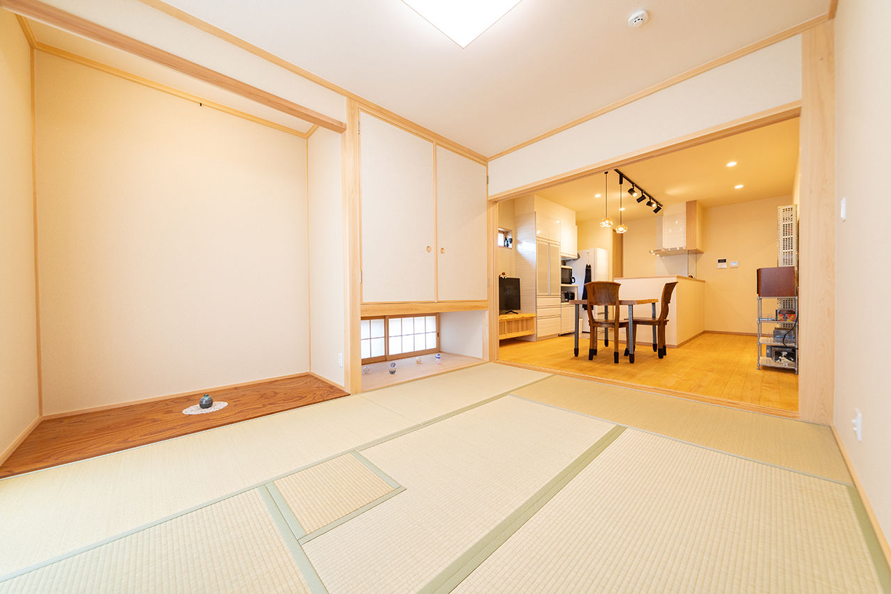 川口建設 【平屋/2000万円台/防音室】家事を効率よく片付け、趣味の音楽を楽しむ。共働きの2人が快適に暮らす家の建築実例画像4