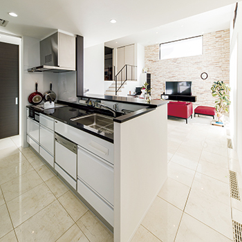 オカモトハウジング 【間取り図有/ガレージ/スキップフロア】空間を生み出す、シンプル&ラグジュアリーなデザインハウスの建築実例画像6