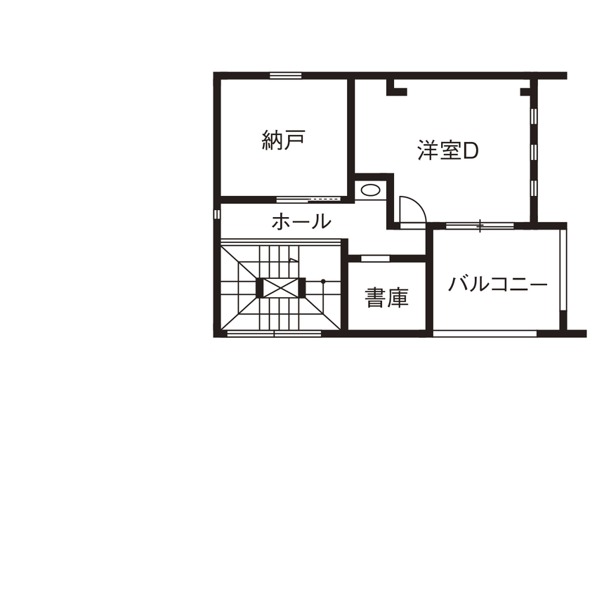 オカモトハウジング 【間取り図有/吹き抜け/ガレージ】規制があるから、名作が生まれる。準防火地域に建つ木造3階建ての大邸宅の間取り図（4LDK）3階