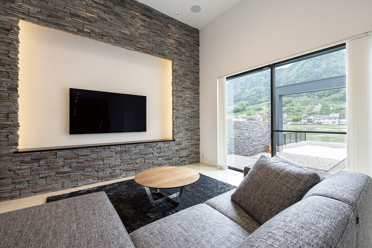 オカモトハウジング 【間取り図有/平屋/ガレージ/テラス】週末は友人が集い、寛ぐ。人生を楽しむプライベートリゾートの建築実例画像3