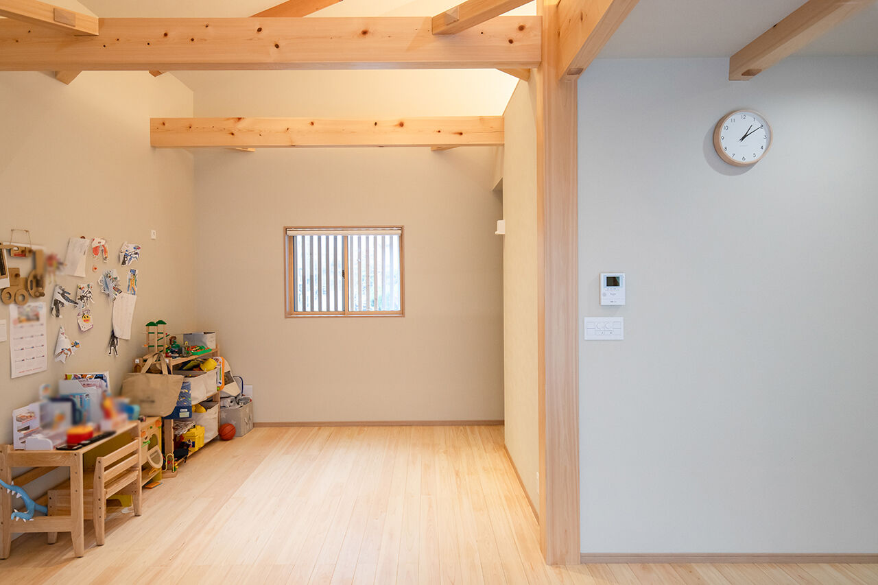 藤見工務店 【奈良県/ほぼ平屋/30坪台】銘木・吉野桧の清々しい香りに包まれて暮らす、和モダンな木の家の建築実例画像4