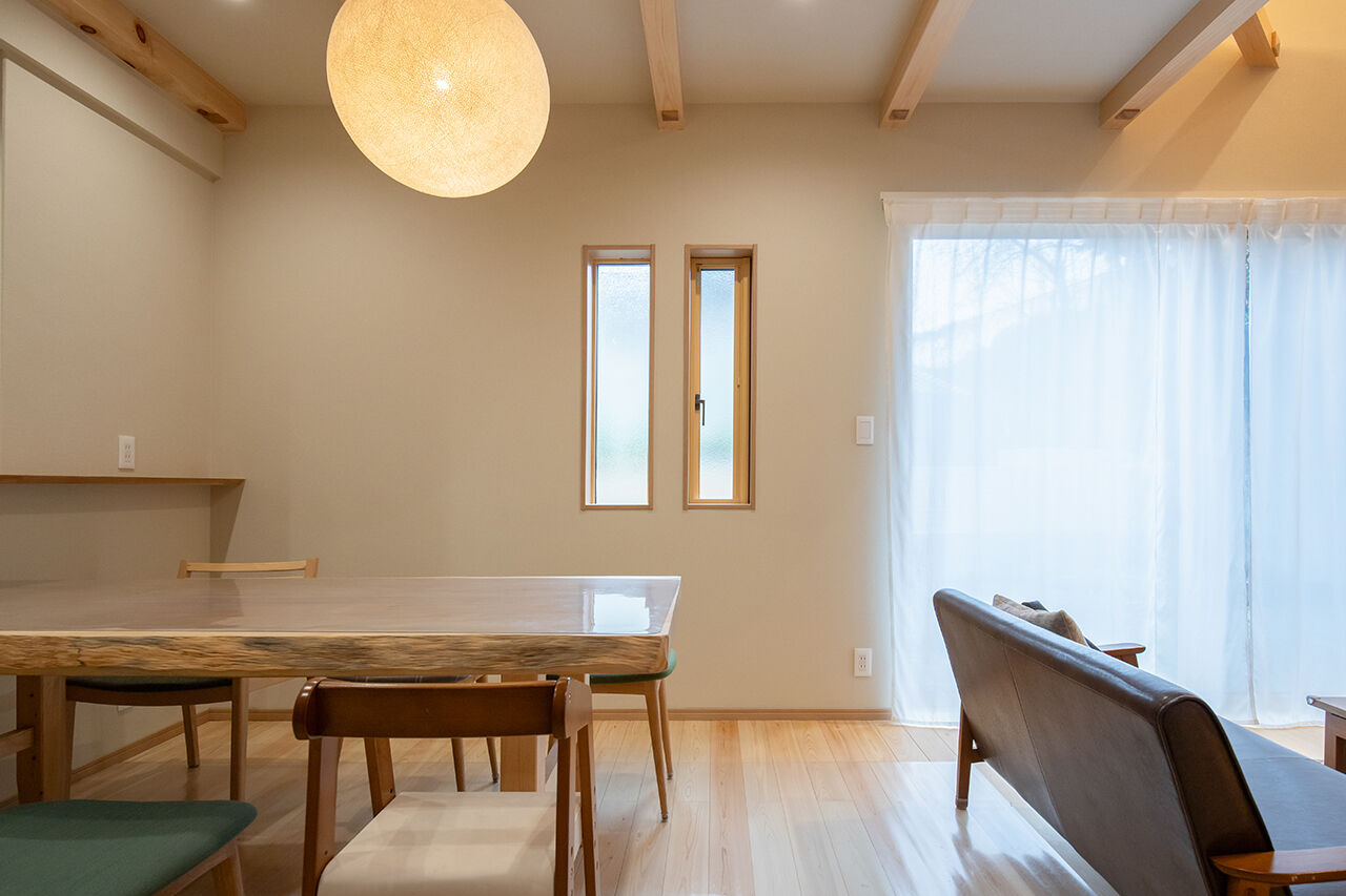 藤見工務店 【奈良県/ほぼ平屋/30坪台】銘木・吉野桧の清々しい香りに包まれて暮らす、和モダンな木の家の建築実例画像6