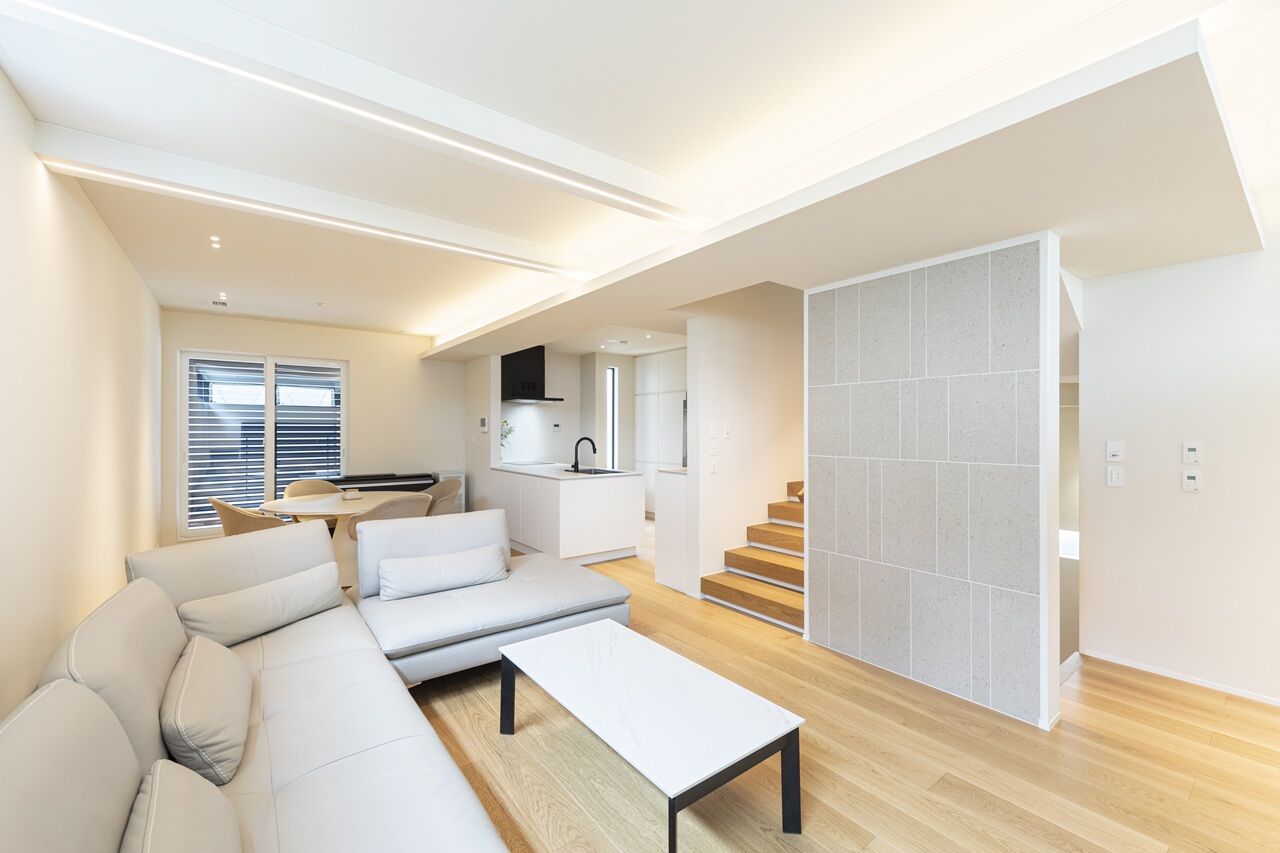 グランイデアル 【東京都/3LDK/3階建て】コンセプトは「33坪に見えない家」。開放的で洗練されたホテルライクな住まいの建築実例画像2