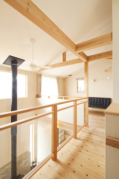 優建築工房 【40坪台・薪ストーブ・土間・間取り図】自然素材ならではのピュアでやさしい空気で子供が走り回れる住まいの建築実例画像8