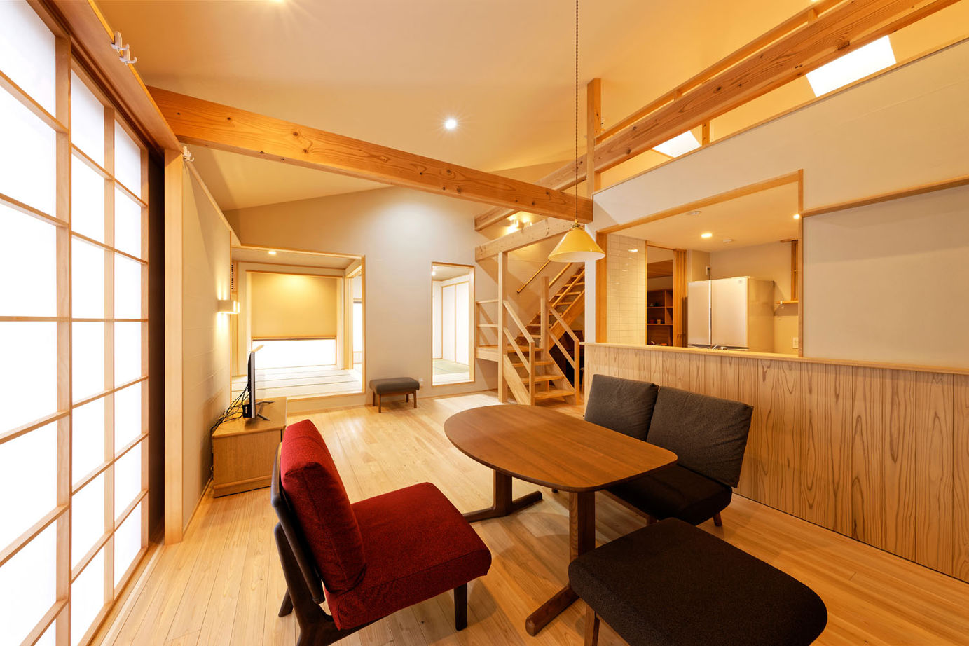 優建築工房 【3100万円台/40坪台/間取り図/平屋】デッキや広縁で家族団らんを楽しめる無垢材の平屋の建築実例画像3