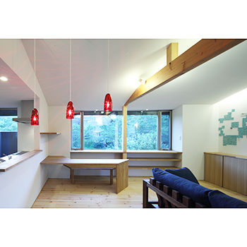 IDEAL HOME　アイデアルホーム（カスタムホーム） 【1000万円台/中庭/外から見えない】別荘のようにくつろぐ　木立ちを借景にした開放的な間取り設計の家の建築実例画像5