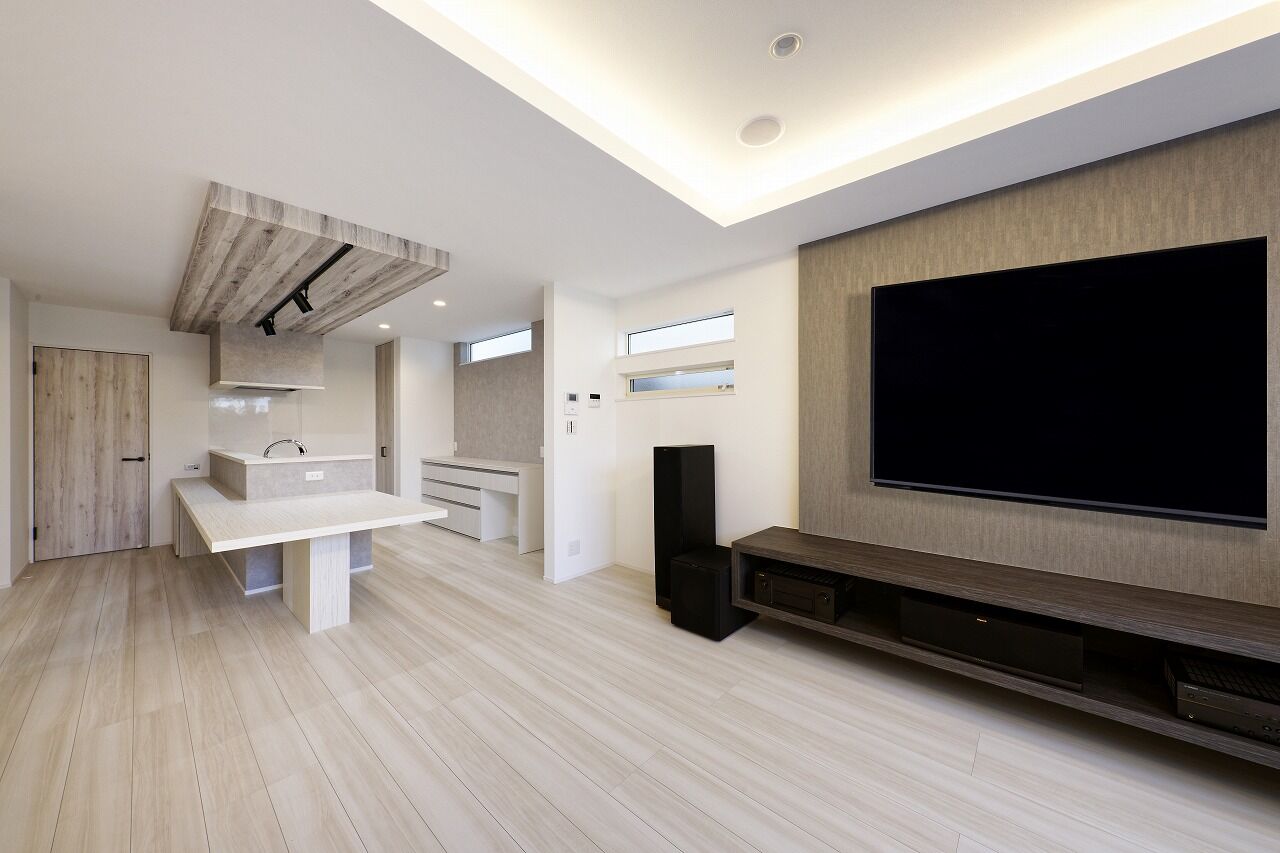 IDEAL HOME　アイデアルホーム（カスタムホーム） 【1000万円台/枚方市/新築/約28坪】音楽好きにはたまらない、オーディオセットがかっこいいオシャレなお家の建築実例画像2