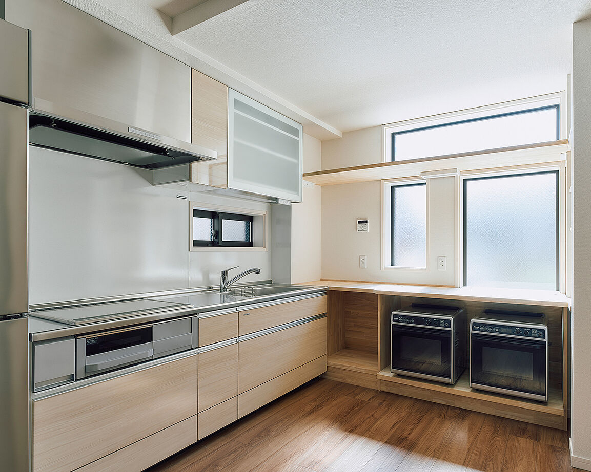 矢島建設工業 【3世帯＋賃貸併用／木造耐火建築】空間をくまなく活かして、それぞれが快適に住う多世帯住宅＜間取り有＞の建築実例画像5