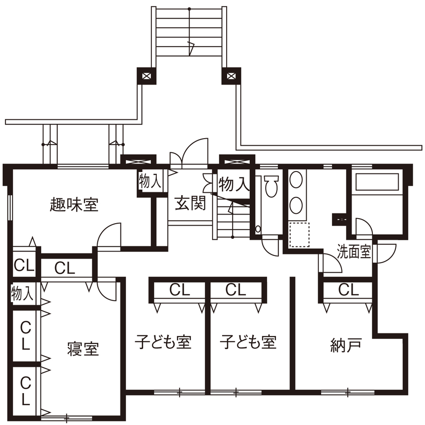 エソラ（アプローズデザイン） 【兵庫県/2000万円台/宝塚市/間取り図有】土地探しからのサポートで街の眺望を楽しめる理想のおうちを実現の間取り図（6DK＋L）1階