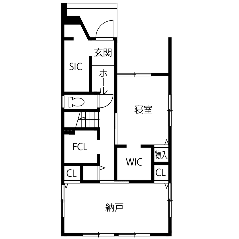 エソラ（アプローズデザイン） 【尼崎市／2500～3000万円／間取り図有】白壁と木の質感を掛け合わせ、心地よさが引き立つシンプルデザインの間取り図（1LDK+S　）1階